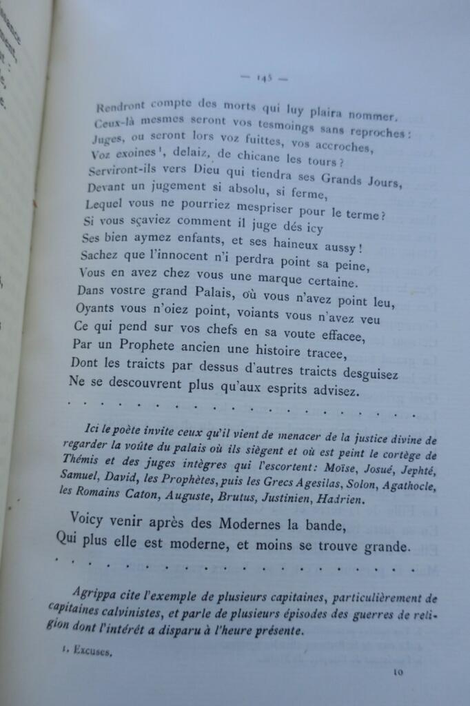 Insights into Agrippa D'Aubigné's works