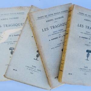 AGRIPPA D'AUBIGNE. Les Tragiques. Edition critique... 1933