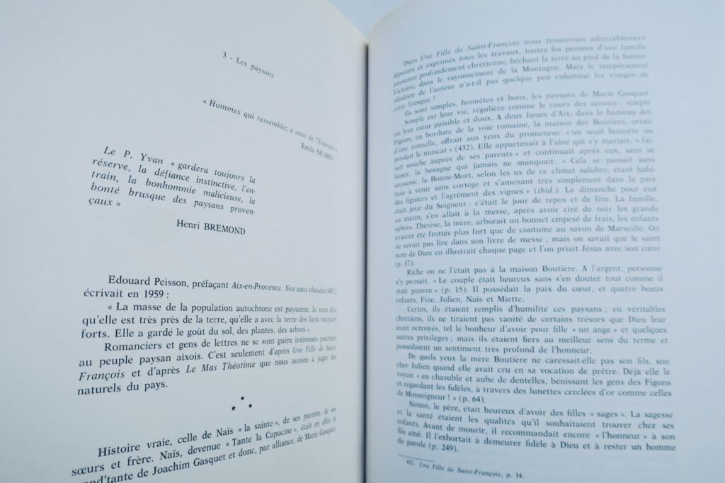 Erkundung von Aix-En-Provence in der Literatur