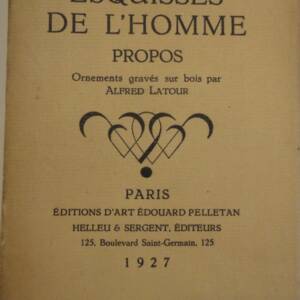 ALAIN Esquisses de l'homme. Editions D'Art Edouard Pelletan