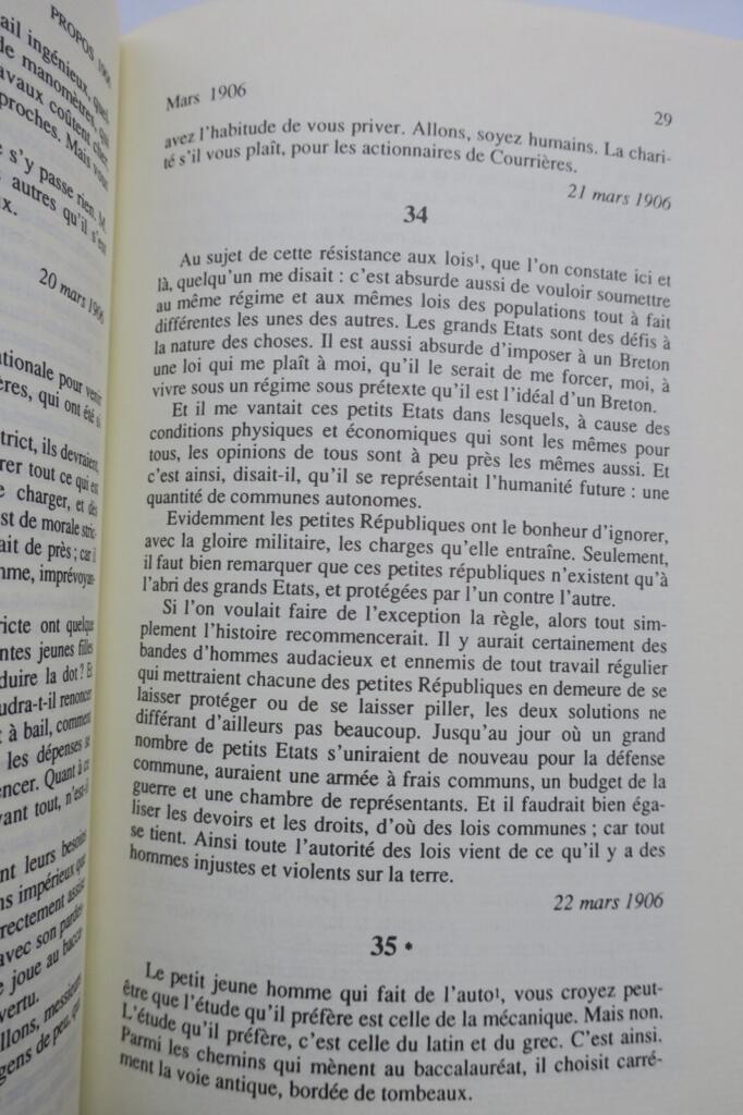 ALAIN Les propos d&rsquo;un Normand de 1906