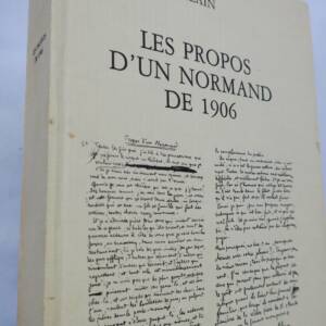 ALAIN Les propos d'un Normand de 1906