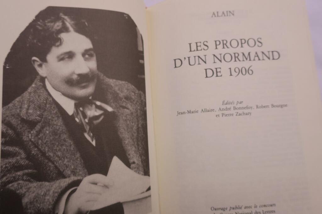 ALAIN Les propos d&rsquo;un Normand de 1906