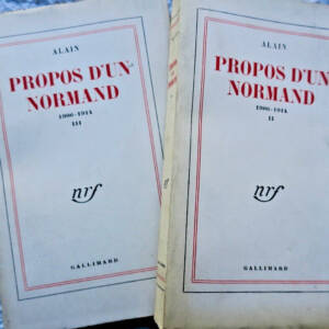 ALAIN Propos d'un normand 1906-1914 SP