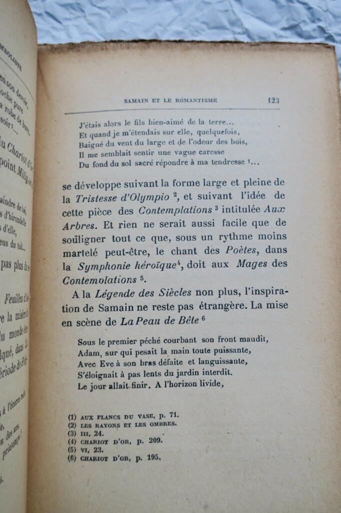 Der Symbolist Albert Samain mit Autorenwidmung