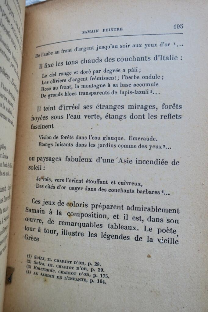 Der Symbolist Albert Samain mit Autorenwidmung