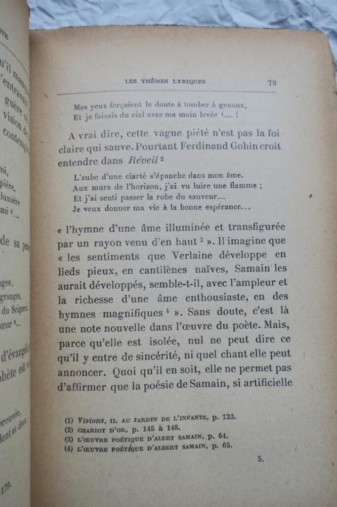 Der Symbolist Albert Samain mit Autorenwidmung