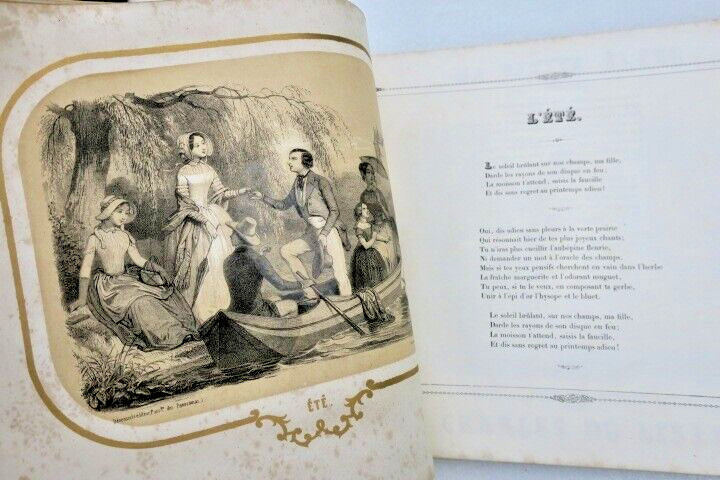 1848 Parisian ladies' almanac with lithographs - Image 7