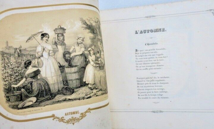 1848 Parisian ladies' almanac with lithographs - Image 5