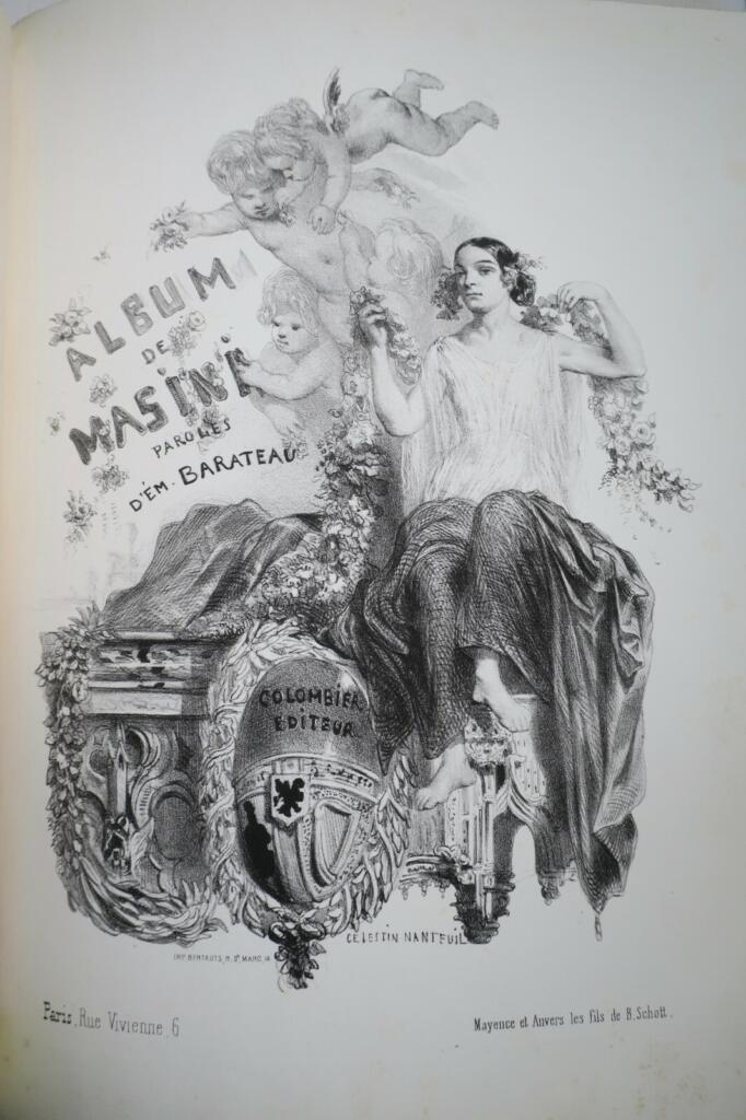 Elegant lithographs from 1844