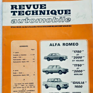 ALFA ROMEO 1750, 2000 & Giula 1982