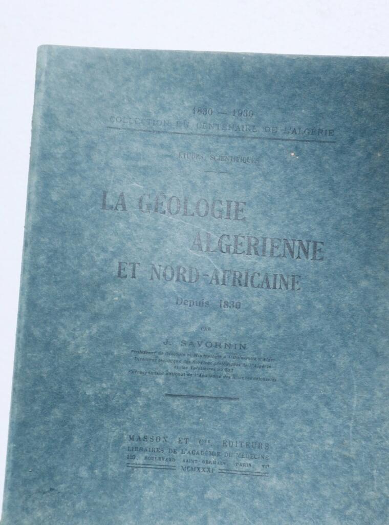 Algerian and North African Geology Since 1830