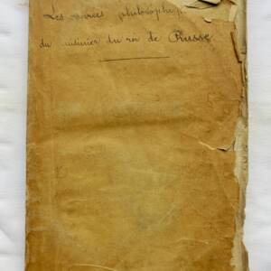 Allemagne Les Soirées Philosophiques du Cuisinier du Roi de Prusse 1785