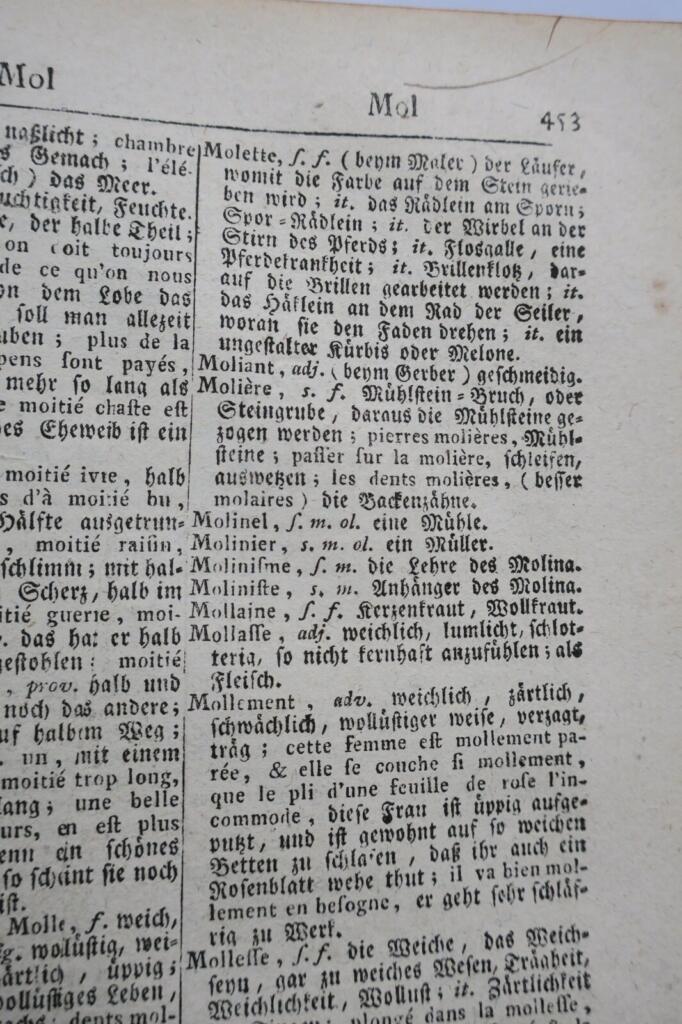 Deutsch-Französisches Wörterbuch, 1782