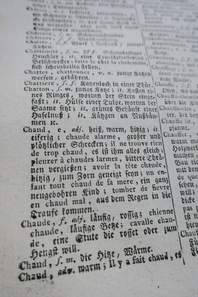 Deutsch-Französisches Wörterbuch, 1782