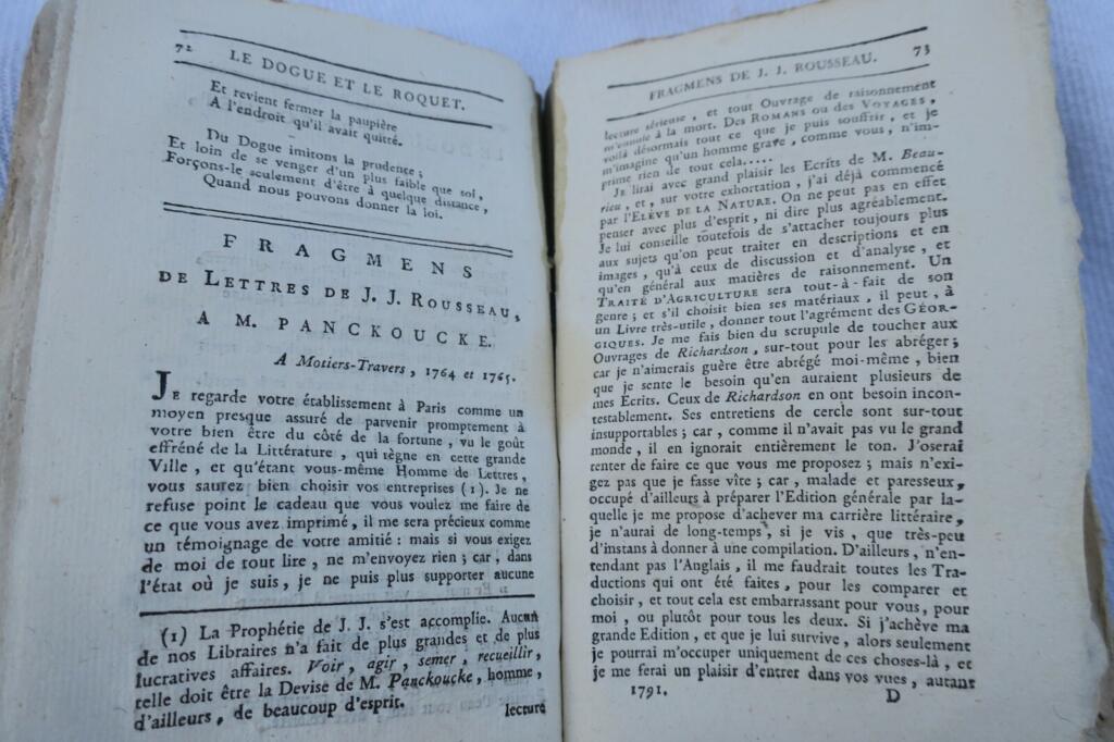 Literary Almanac from 1791