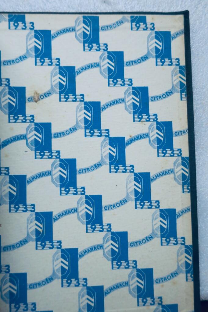 ALMANACH CITROËN 1933 – Petite encyclopédie de l&rsquo;automobile à l&rsquo;usage…
