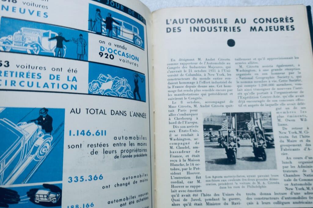 ALMANACH CITROËN 1933 – Petite encyclopédie de l&rsquo;automobile à l&rsquo;usage…