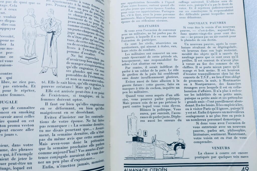 ALMANACH CITROËN 1933 – Petite encyclopédie de l&rsquo;automobile à l&rsquo;usage…