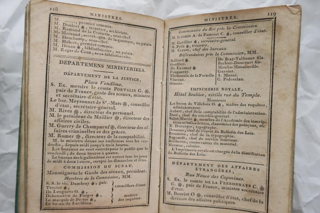 Hof-, Stadt- und Departements-Verzeichnis 1829