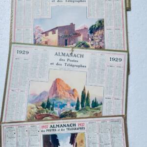Almanach des postes et des télégraphes 1927 à 1930 lot et Garonne