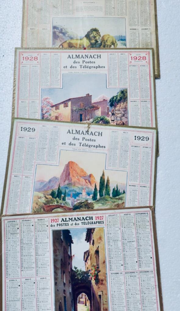 Almanach des postes et des télégraphes 1927 à 1930 lot et Garonne