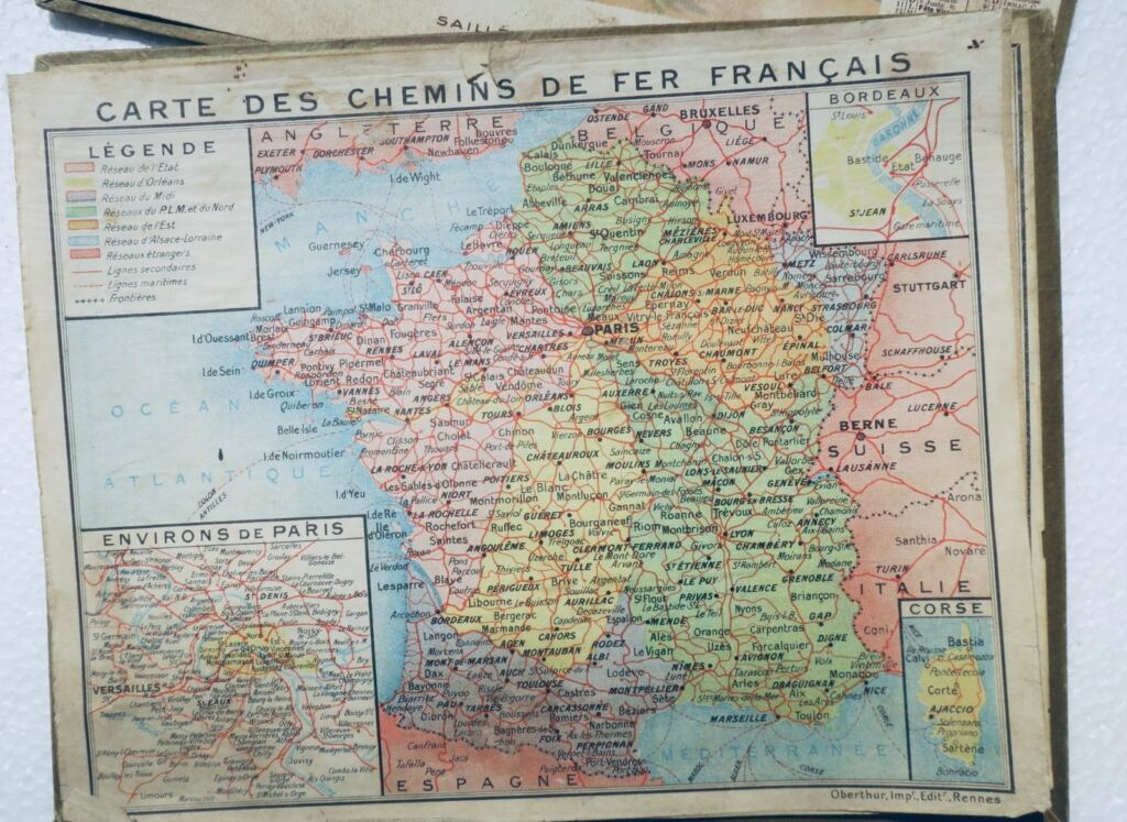 Französischer Postalmanach 1934-1937 Lot-et-Garonne