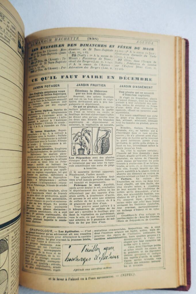 1936 Hachette Almanac: Practical Life Guide