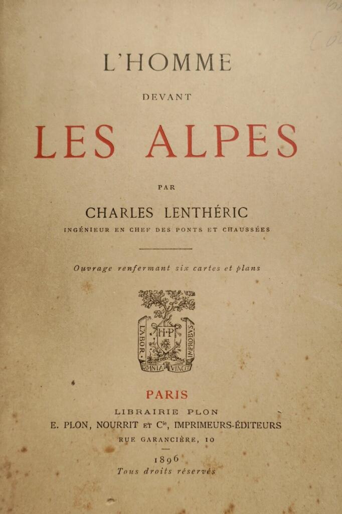 Man facing the Alps: geological and historical study