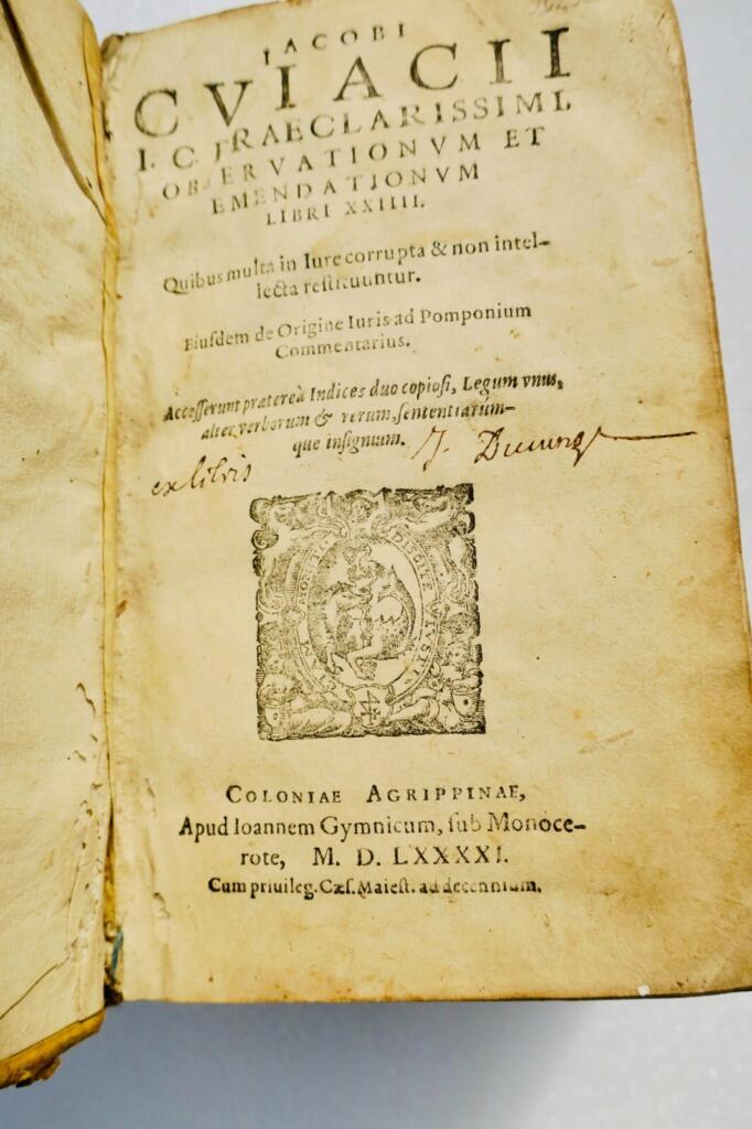 Cujas' Classical Legal Observations and Emendations