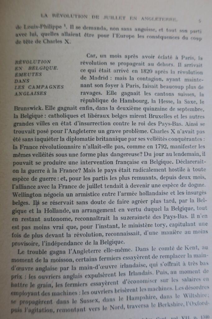Angleterre HALEVY HISTOIRE DU PEUPLE ANGLAIS AU XIXe SIECLE + dédicace