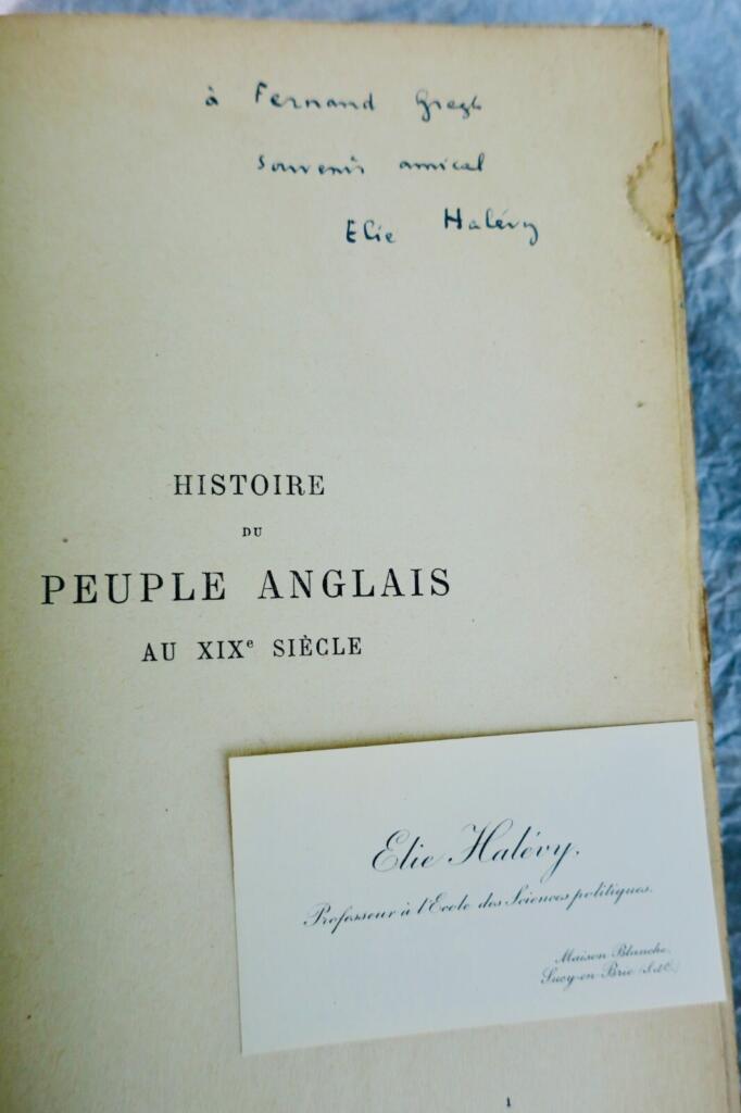Angleterre HALEVY HISTOIRE DU PEUPLE ANGLAIS AU XIXe SIECLE + dédicace