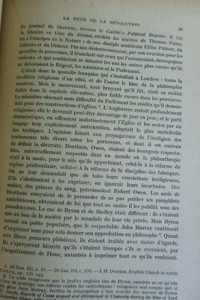 Angleterre HALEVY HISTOIRE DU PEUPLE ANGLAIS AU XIXe SIECLE + dédicace