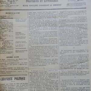 ANNALES POLITIQUES ET LITTERAIRES 1900 1 er semestre