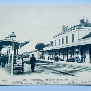Annemasse 74 intérieur de la gare 1903