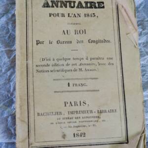Annuaire pour l'an 1843, présenté au Roi, par le bureau des longitudes