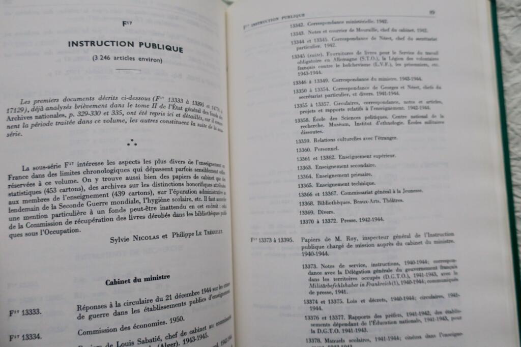 Archives nationales : état général des fonds