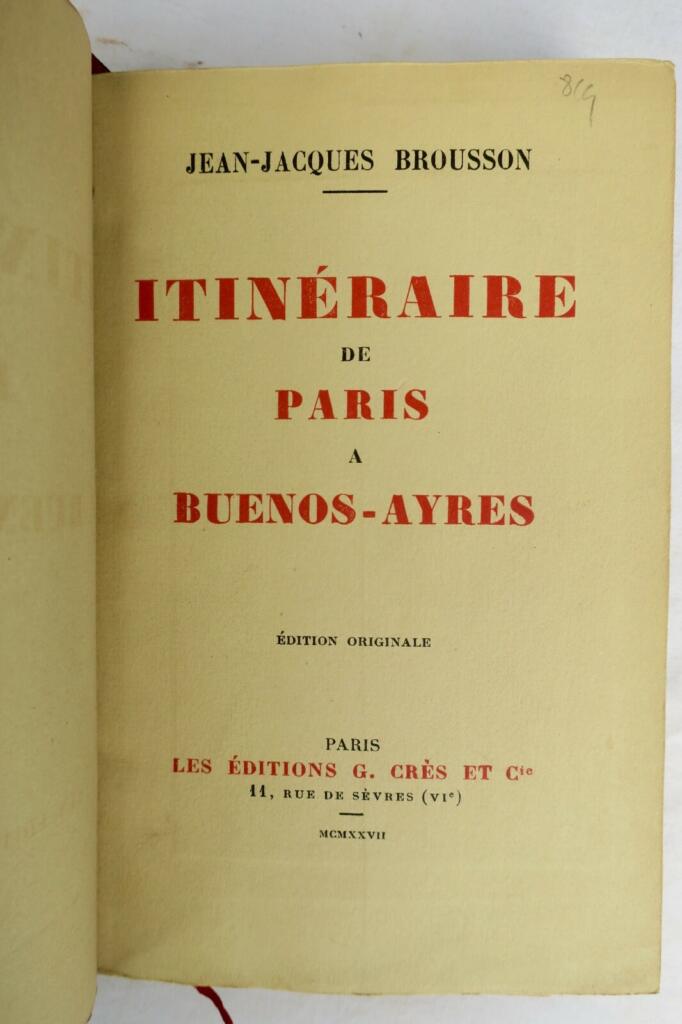 Reise von Paris nach Buenos Aires