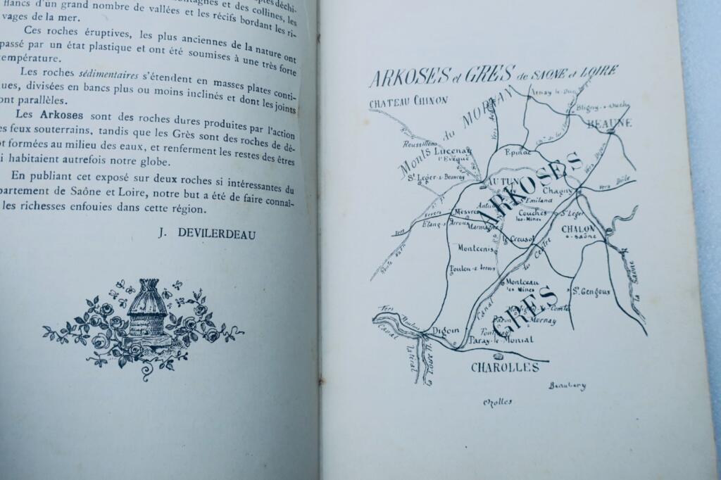 Arkoses et grès de Saone et Loire 1904 Devilerdeau