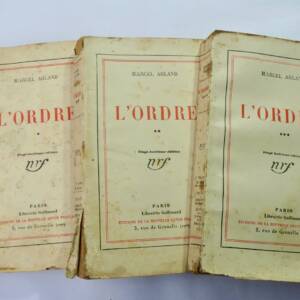 ARLAND (Marcel). L'Ordre NRF 1929