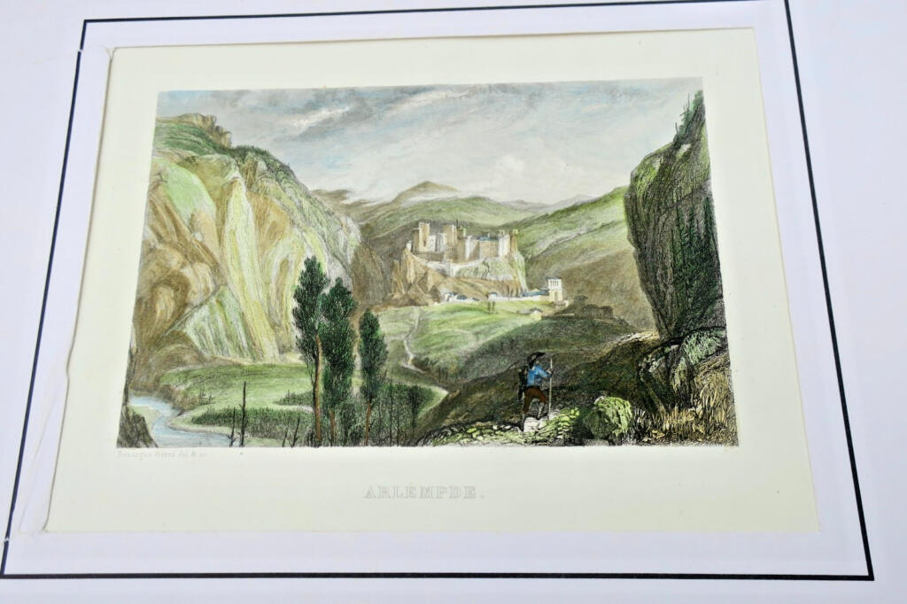 Handcolorierte Stahlstich von Arlempde