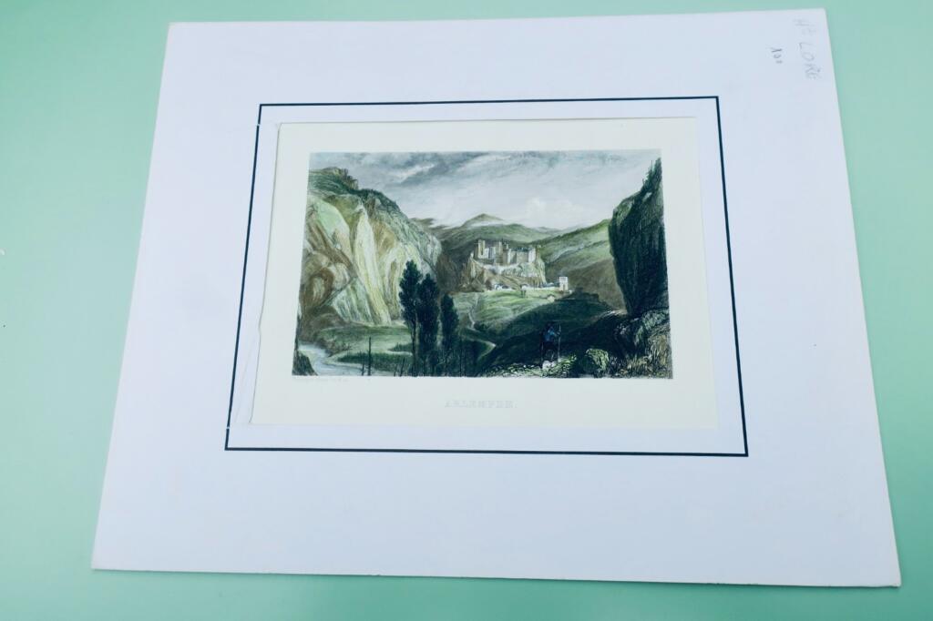 Handcolorierte Stahlstich von Arlempde