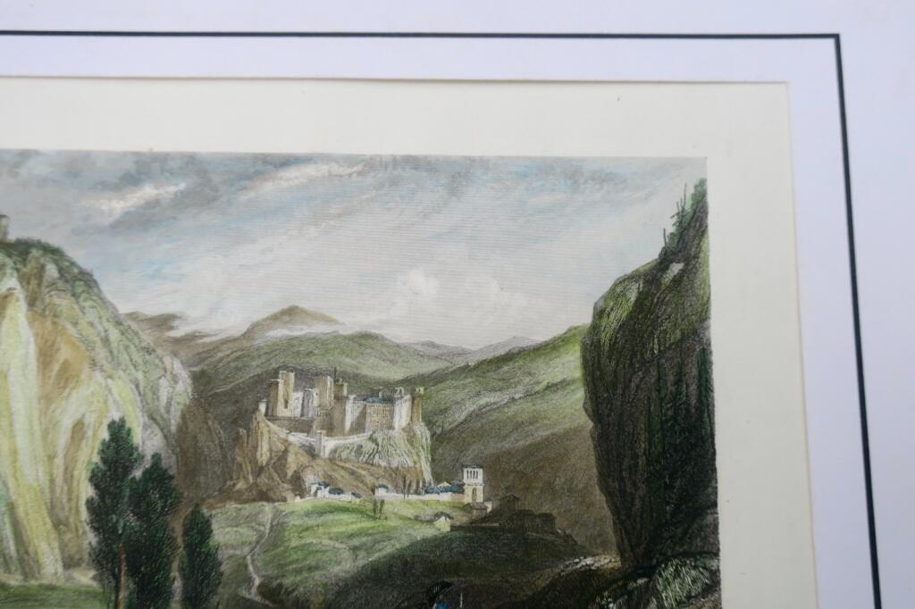 Handcolorierte Stahlstich von Arlempde