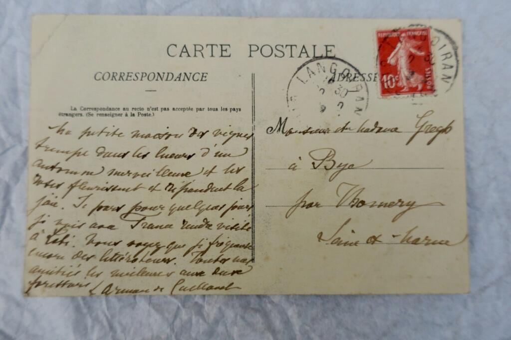 Arman de Caillavet carte postale autographe manuscrite & signée