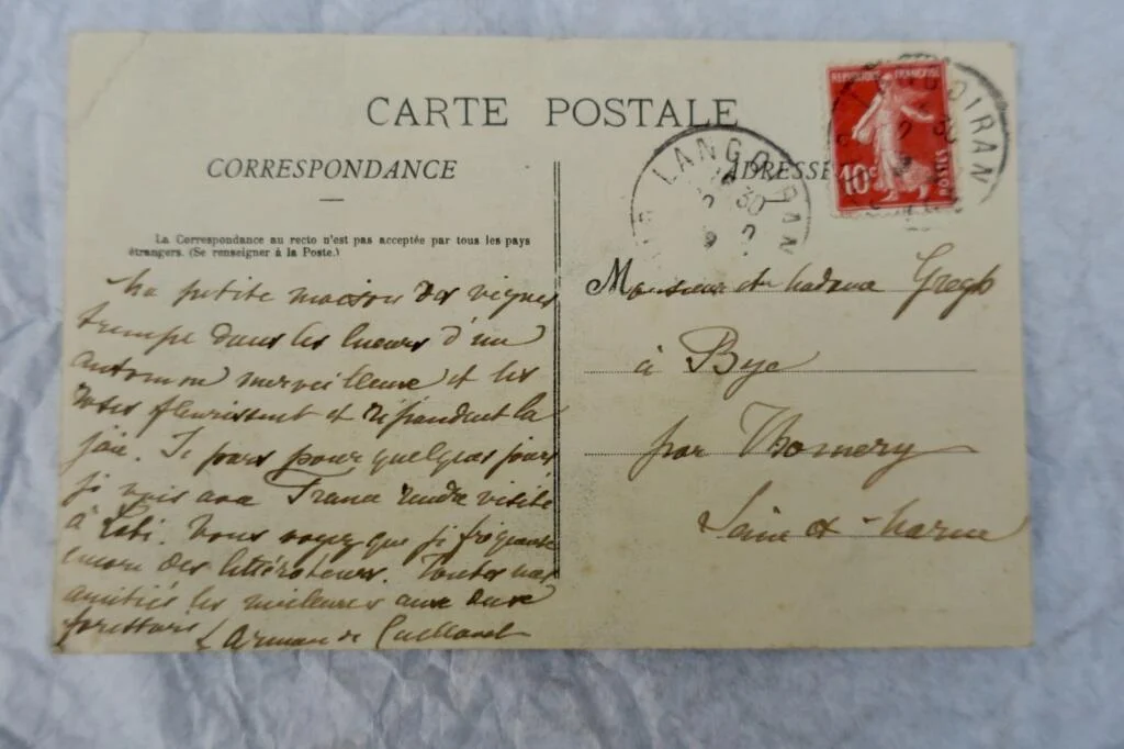 Arman de Caillavet carte postale autographe manuscrite & signée