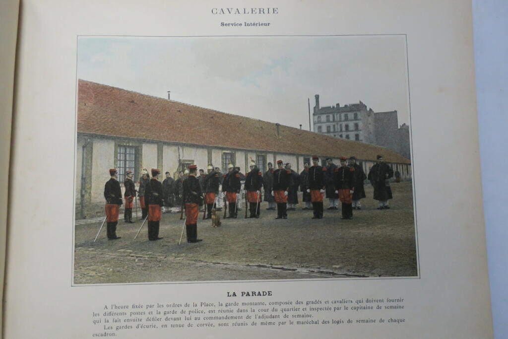 Militärisches Leben 1899: seltenes Farbfotoalbum