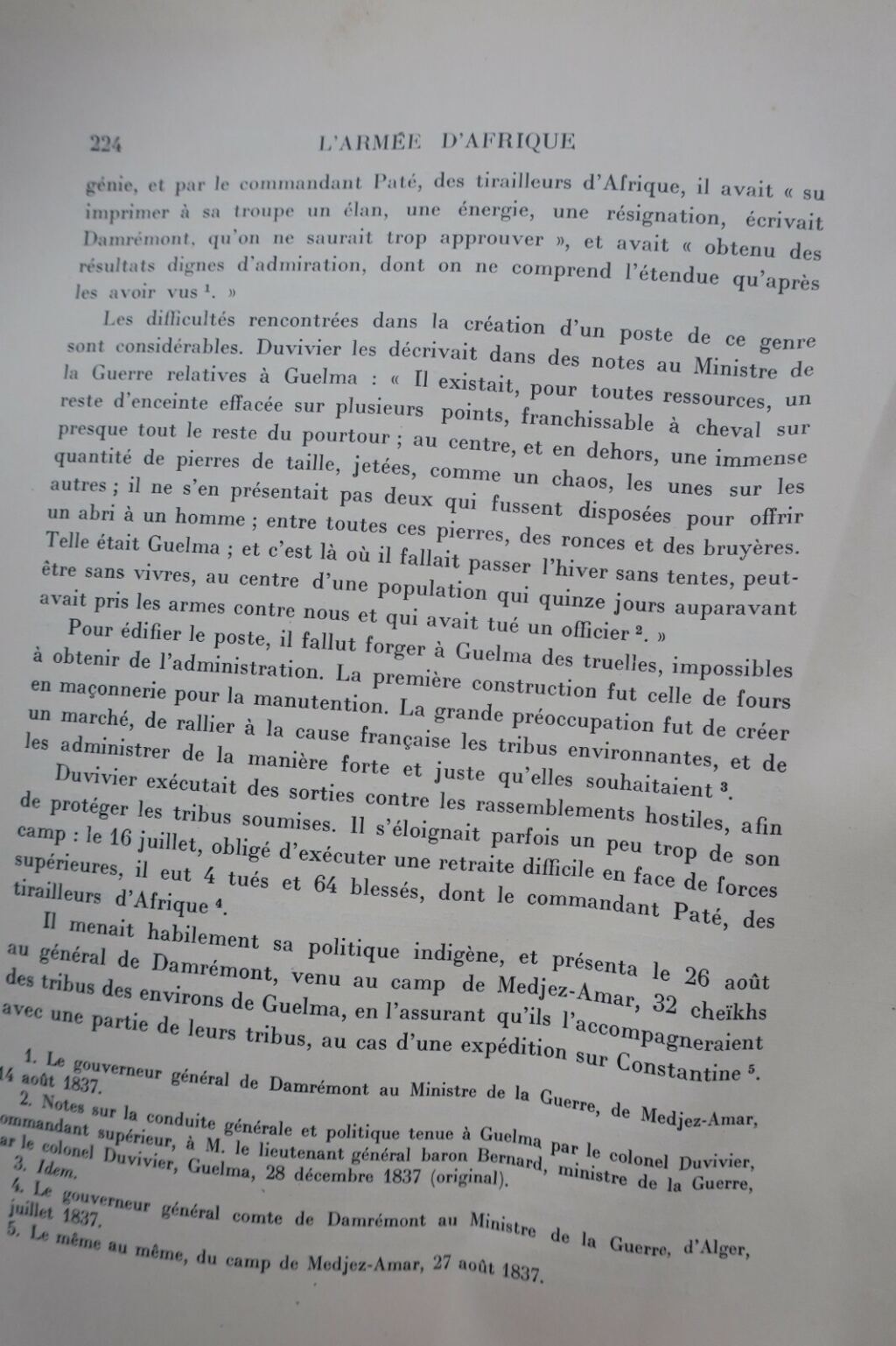 1830年から1852年のアフリカ軍の歴史