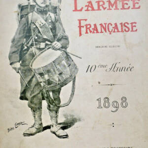 ARMEE FRANCAISE ALBUM ANNUAIRE ANNEE 1898 + dédicace