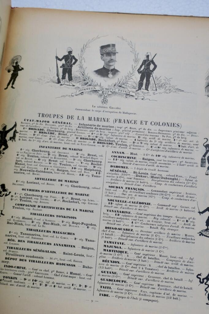French Military Directory 1898
