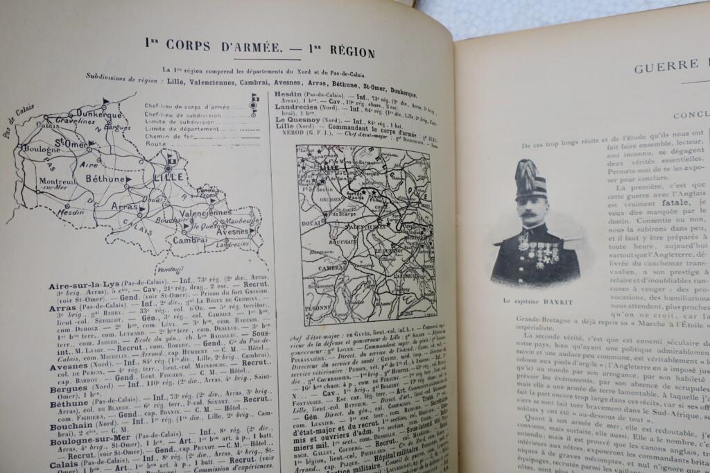 Französisches Armeejahrbuch 1902–1906 mit Widmungen